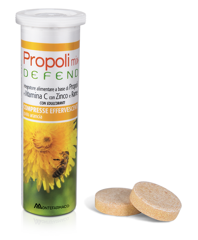 Propoli Mix Defend Gusto Arancia 10 Compresse Effervescenti