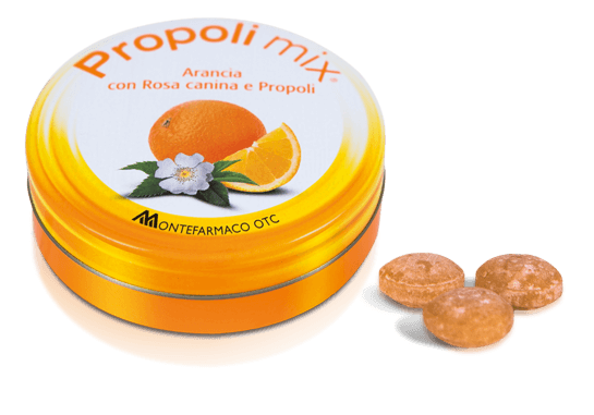 Propoli Mix Caramelle Balsamiche Gusto Arancia 30 Pezzi