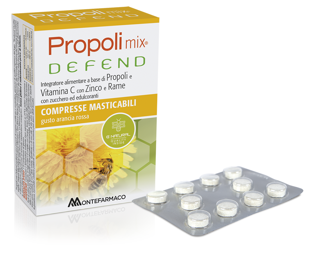 Propoli Mix Defend Integratore Sistema Immunitario 30 Compresse Masticabili
