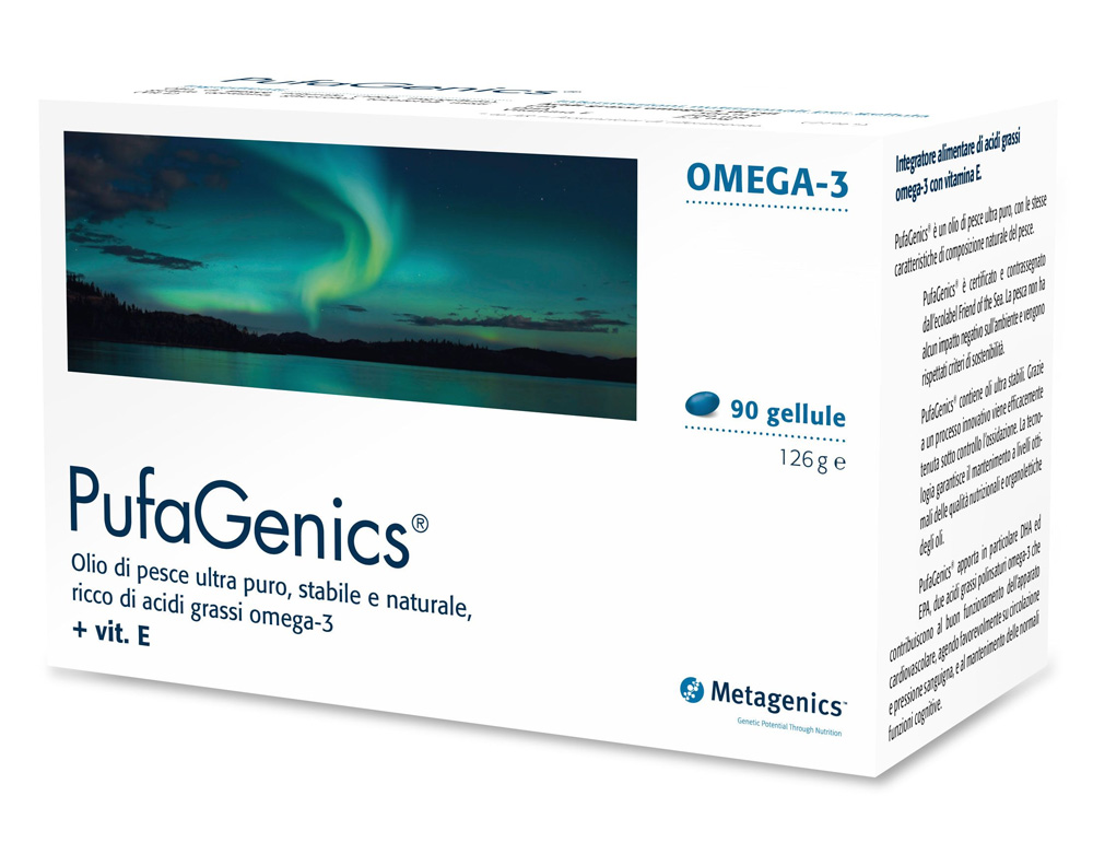 Pufagenics Integratore Omega3 90 Capsule