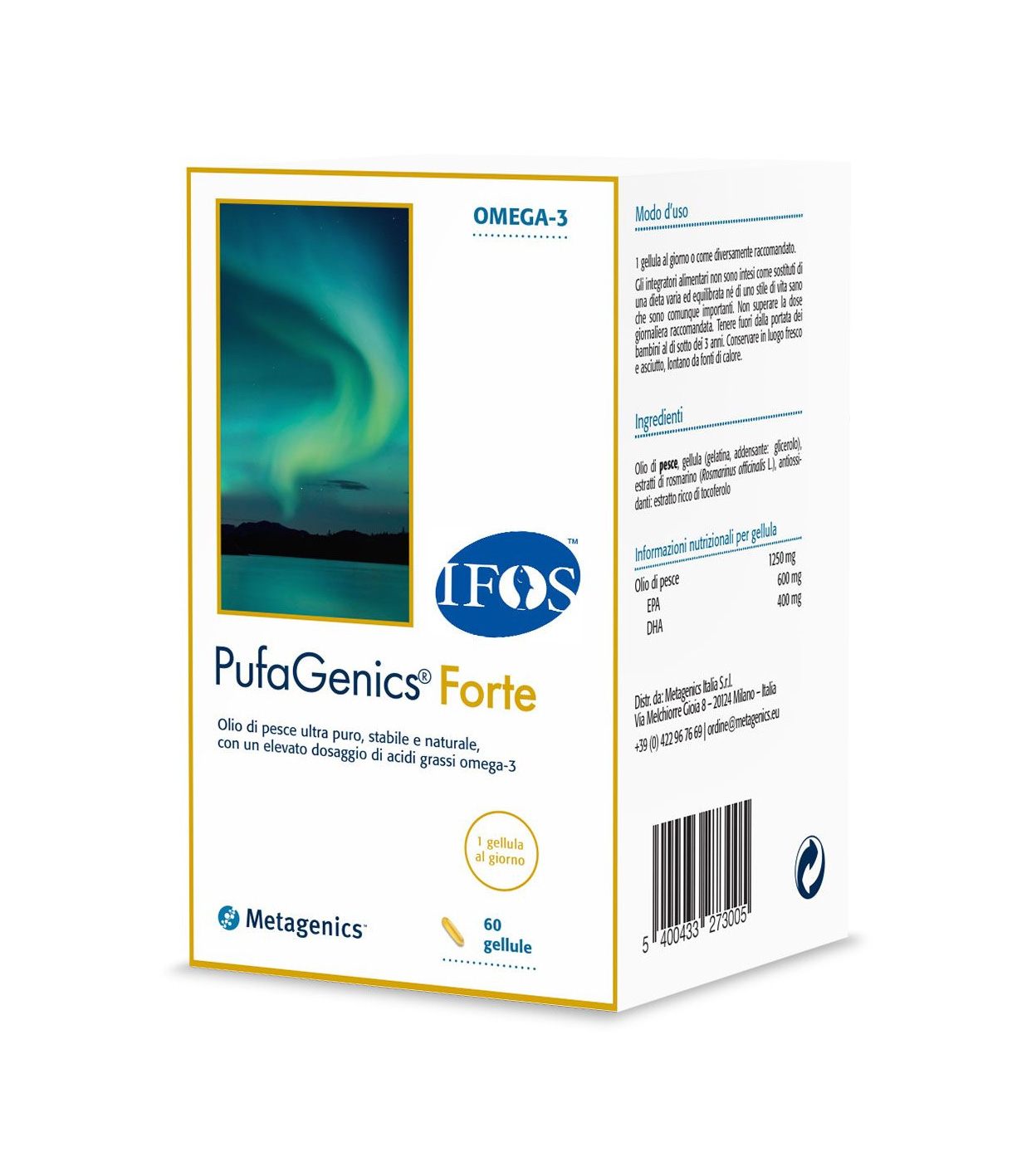 Pufagenics Forte Integratore Benessere Cuore 60 Capsule