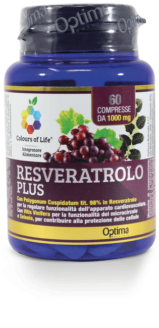 Optima Colours Of Life Resveratrolo Plus Integratore Microcircolo 60 Compresse