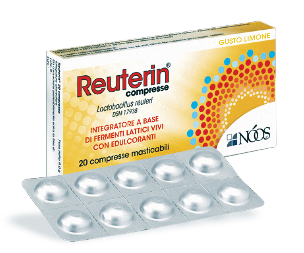 Reuterin Compresse Integratore di Fermenti Lattici Vivi 20 Compresse Masticabili