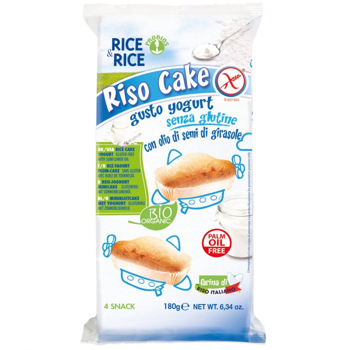 Rice&Rice Rico Cake Yogurt Merendine Senza Glutine 4x45 g