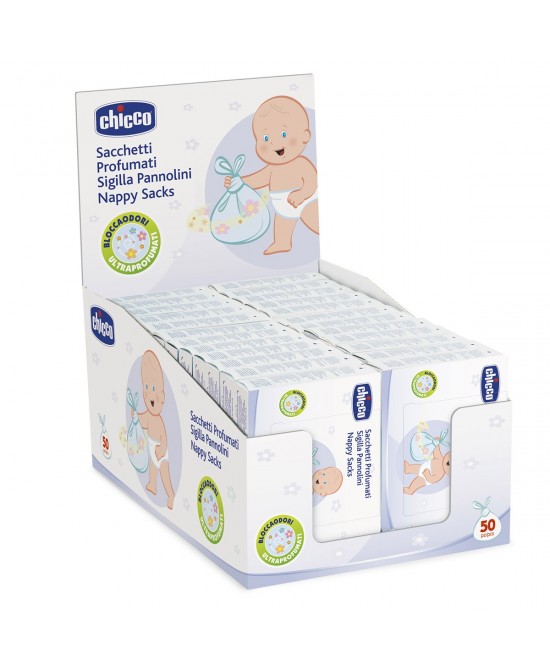 Chicco Sacchetti Profumati Sigilla Pannolini 50 Buste