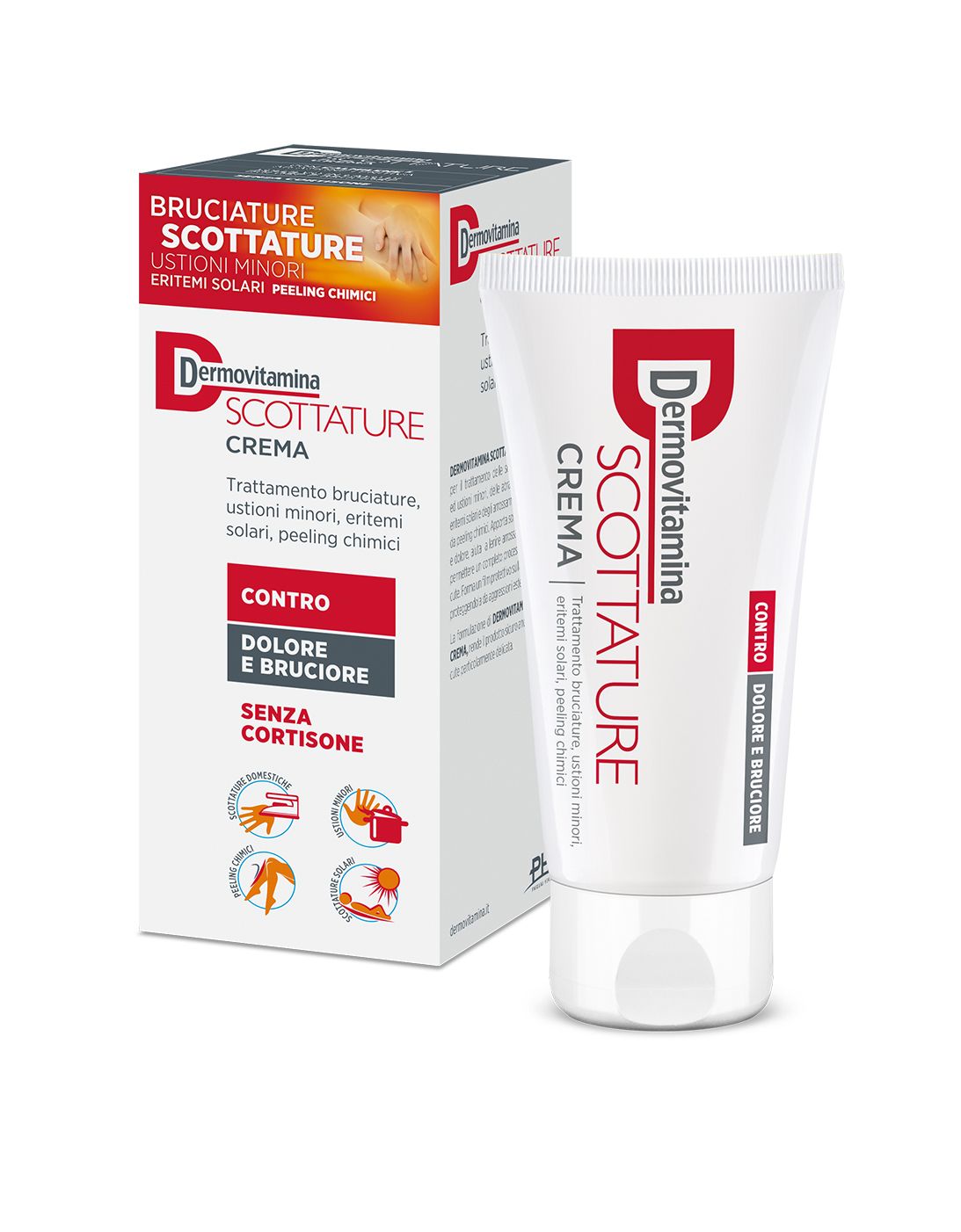 Dermovitamina Scottature Sole Crema Per Eritemi Solari e Arrossamenti 150 ml