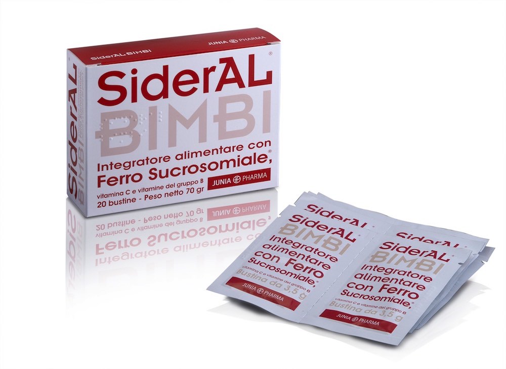 Juniapharma Sideral Bimbi Integratore Ferro 20 Bustine