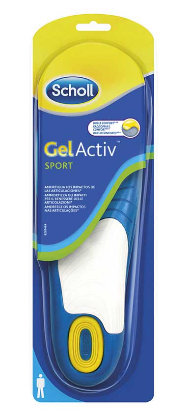 Scholl GelActiv Sport Soletta Uomo in Gel