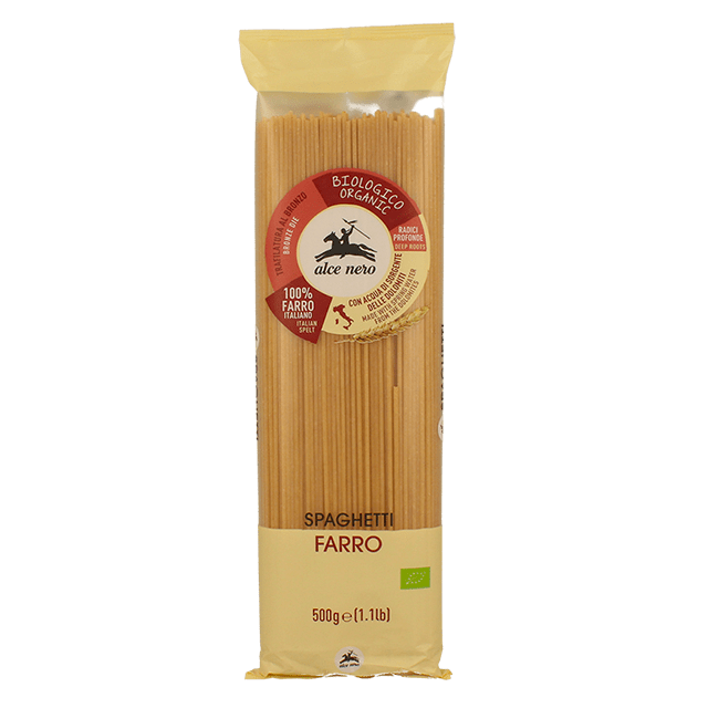 Alce Nero Spaghetti 100% Farro Italiano Biologici 500 g