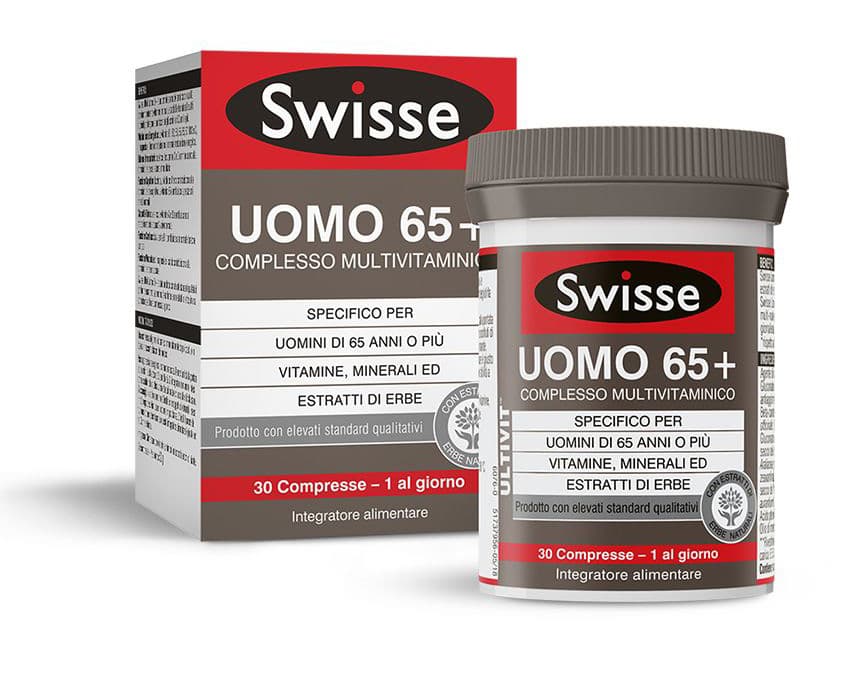 Swisse Uomo 65+ Integratore Multivitaminico 30 Compresse