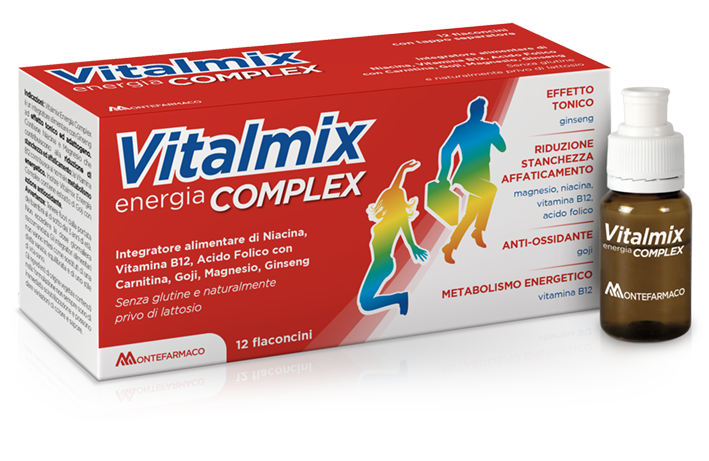 Vitalmix Complex Integratore per il Metabolismo Energetico 12 Flaconcini