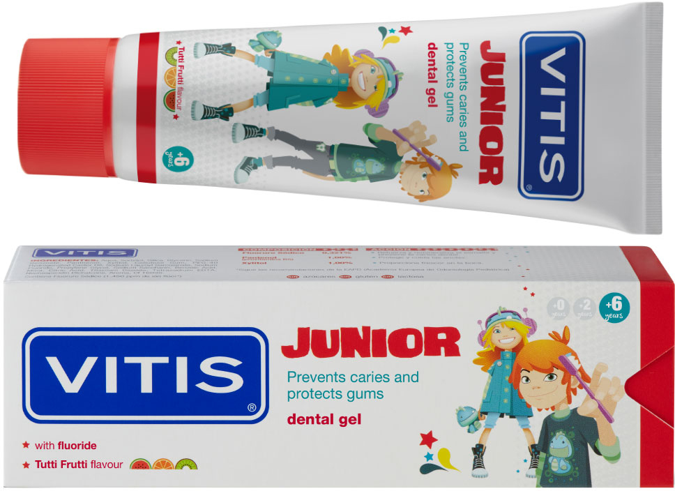 Vitis Junior Gel Dentifricio Bambini +6 anni 75 ml