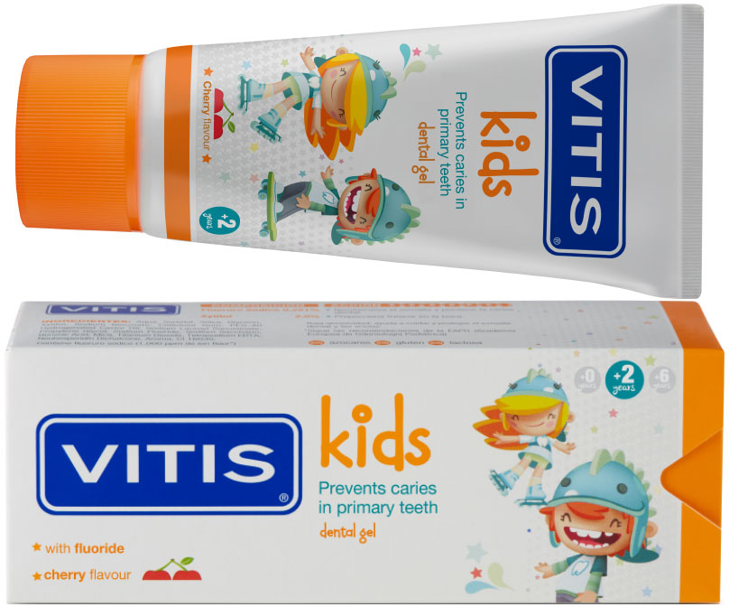 Vitis Kids Gel Dentifricio Bambini +2 anni 50 ml