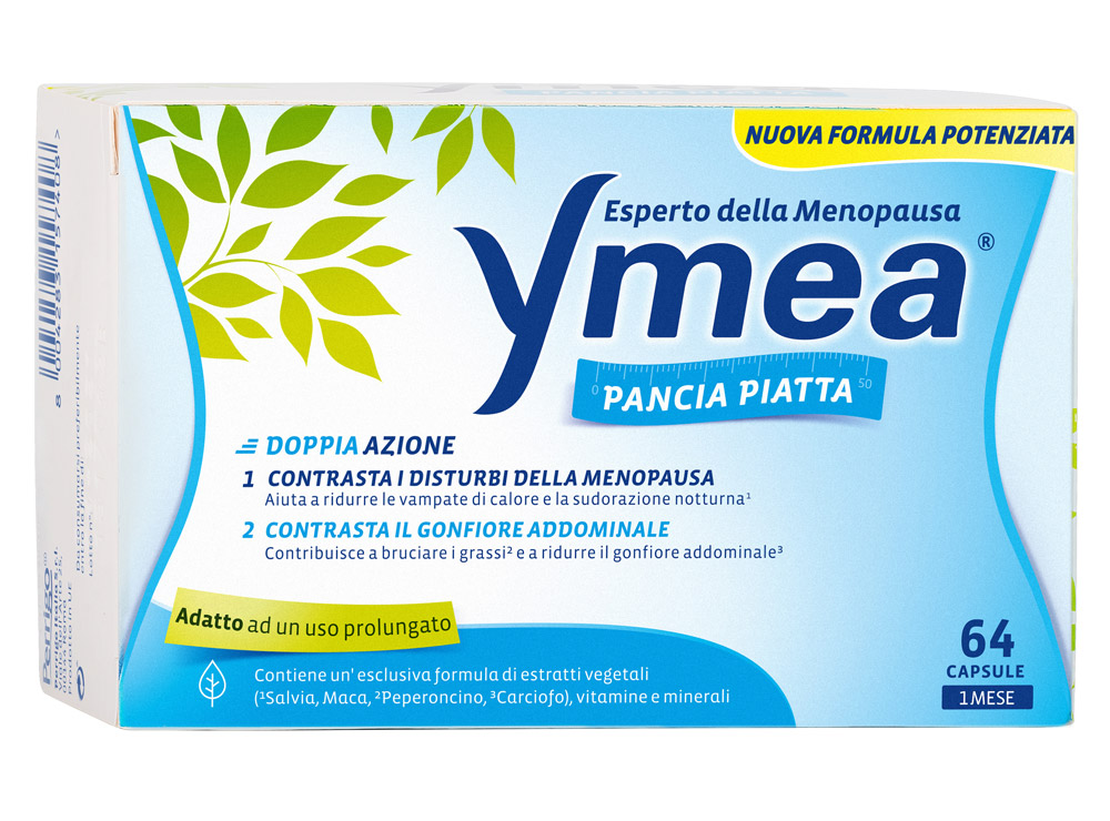 Ymea Pancia Piatta Integratore Menopausa e Controllo Peso 64 Capsule