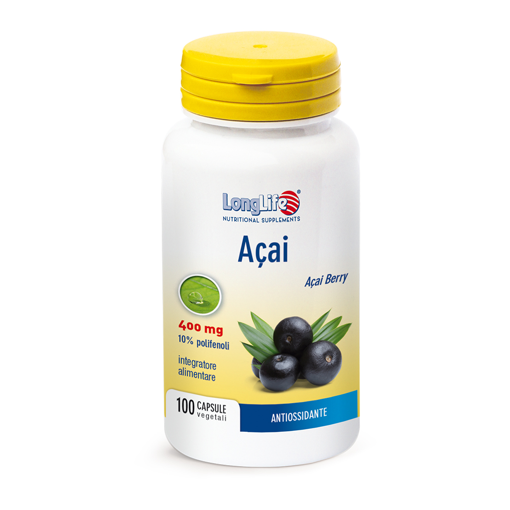 LongLife Açai Integratore 100 Capsule Vegetali