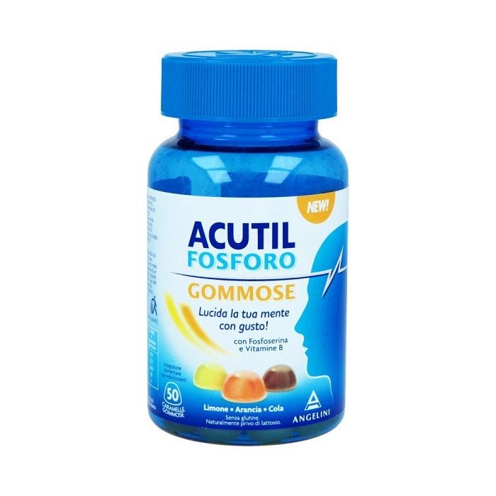 Acutil Fosforo Gommose Integratore Per Memoria e Concentrazione 50 Caramelle
