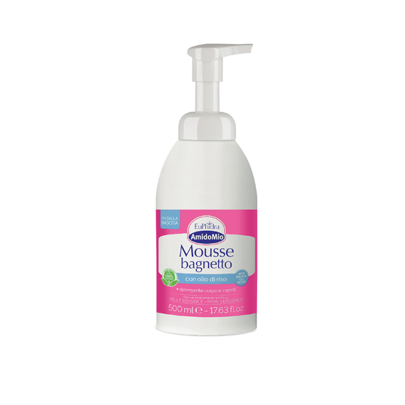 Euphidra Amidomio Mousse Bagnetto Con Olio di Riso 500ml