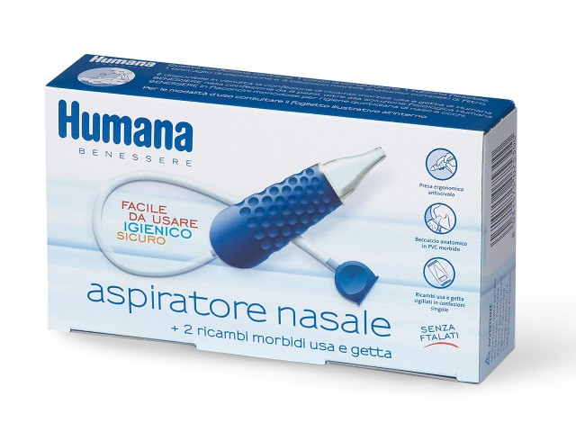 Humana Aspiratore Nasale + 2 Ricambi Usa e Getta