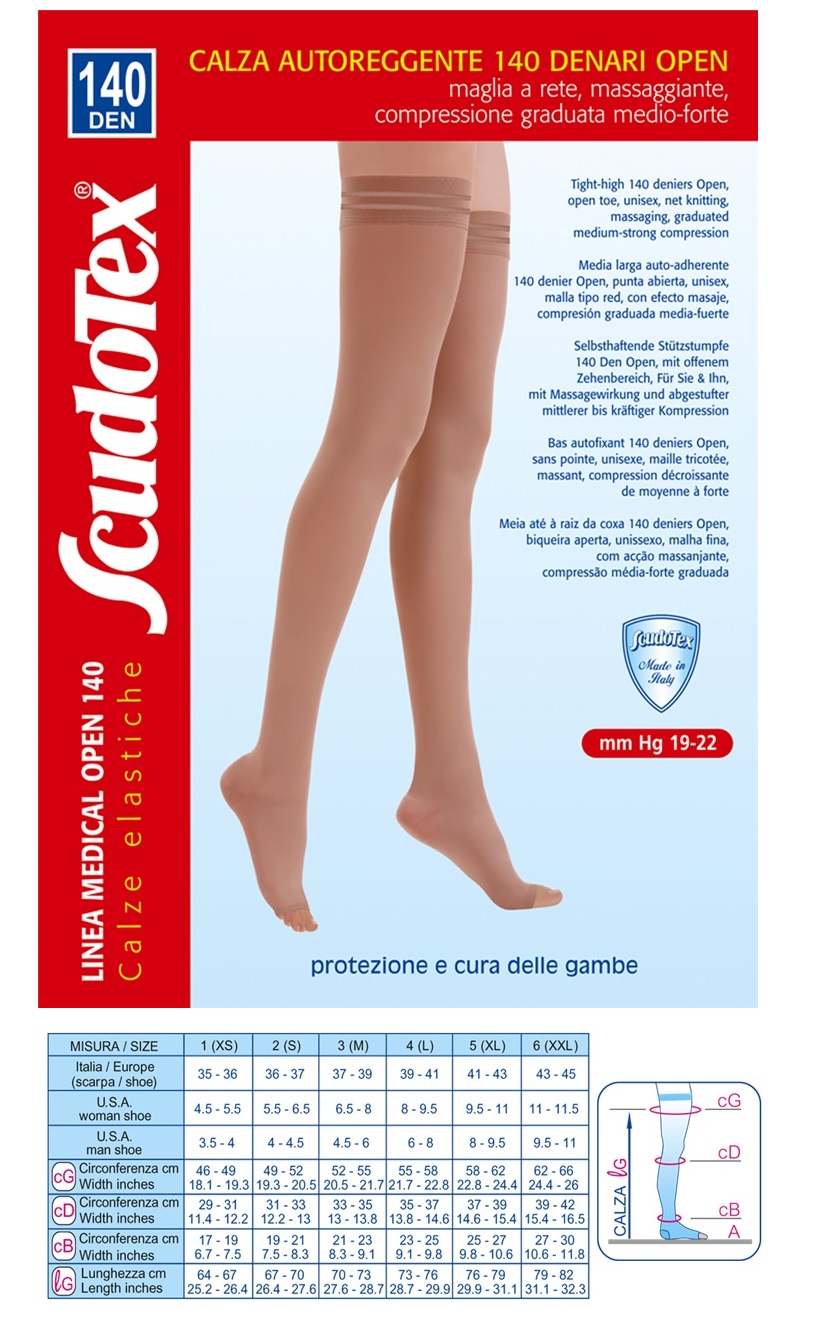 Scudotex autoreggente 140 open nero 3