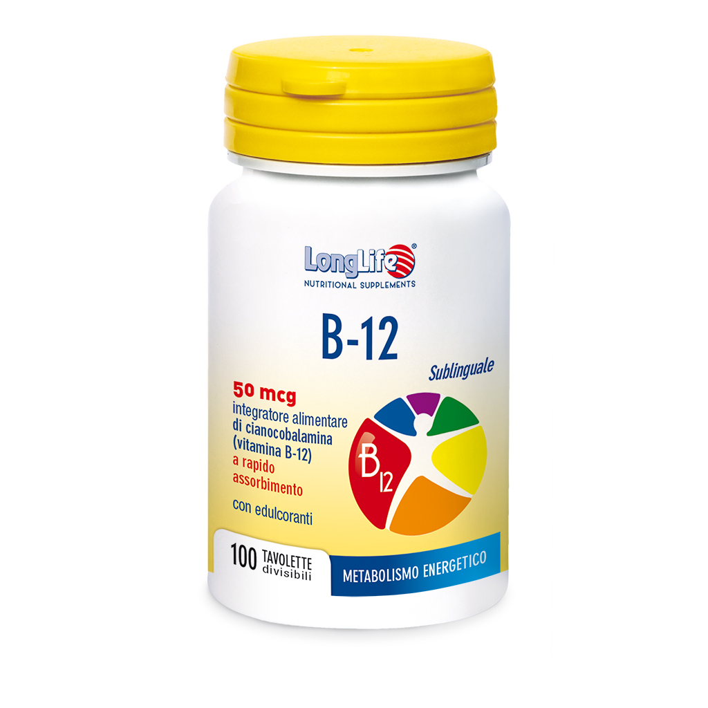 Longlife B12 Integratore Metabolismo Energetico 100 Tavolette