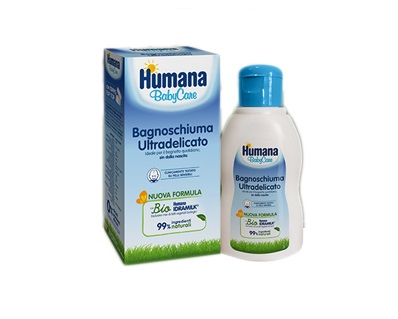Humana Baby Bagnoschiuma Ultradelicato Bagnetto Bambini 200 ml