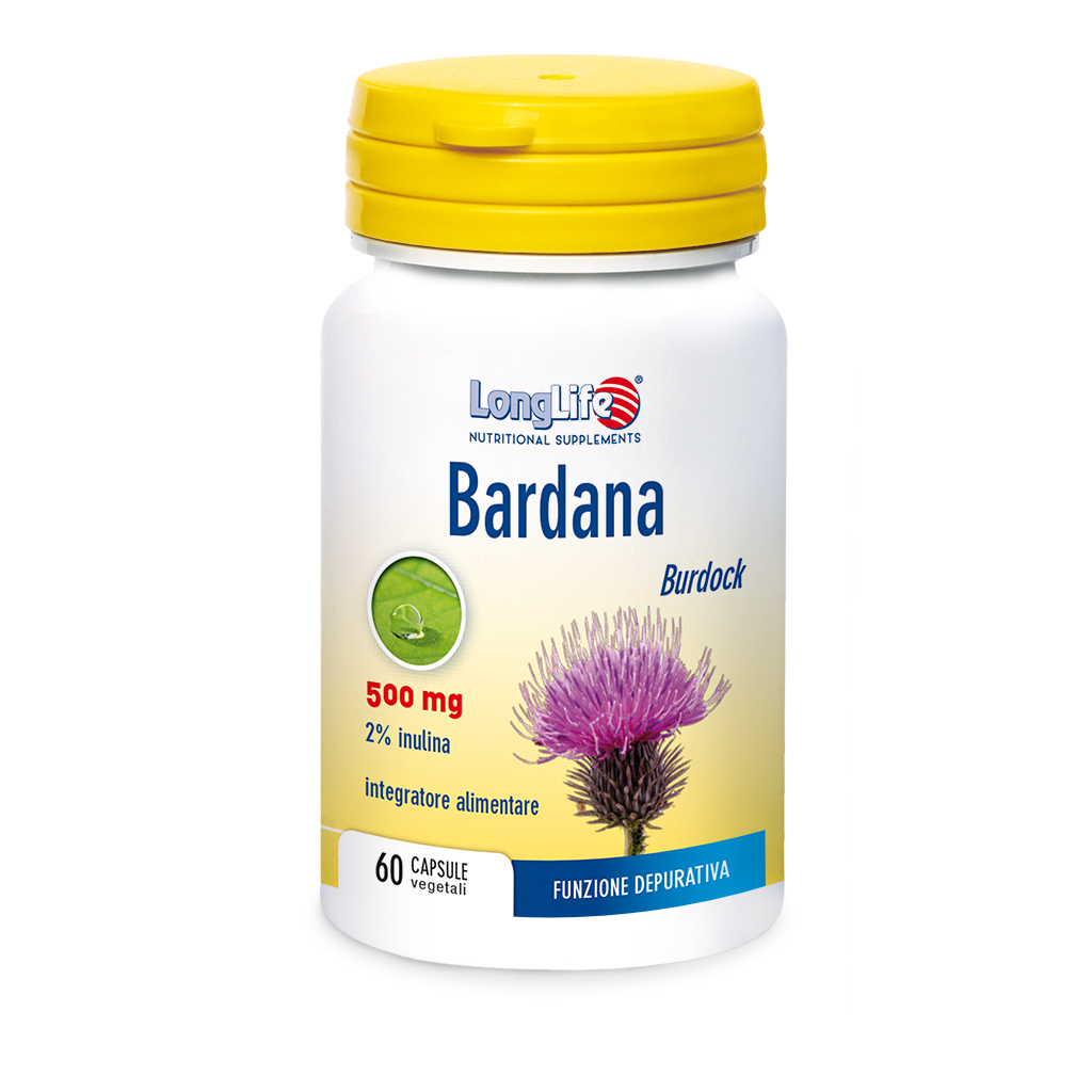 LongLife Bardana 500 mg Integratore 60 Capsule Vegetali