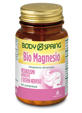 Body Spring Bio Magnesio Bipacco Integratore Metabolismo Energetico e Sistema Nervoso 60+60 Compresse