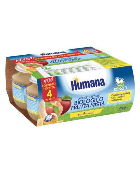 Humana Omogeneizzato Biologico Frutta Mista