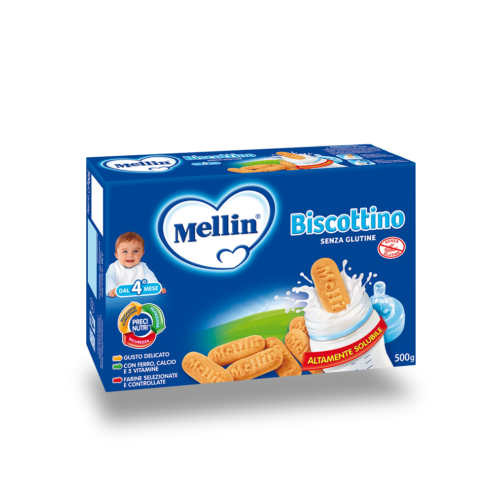 Mellin Biscottino Senza Glutine 500 g