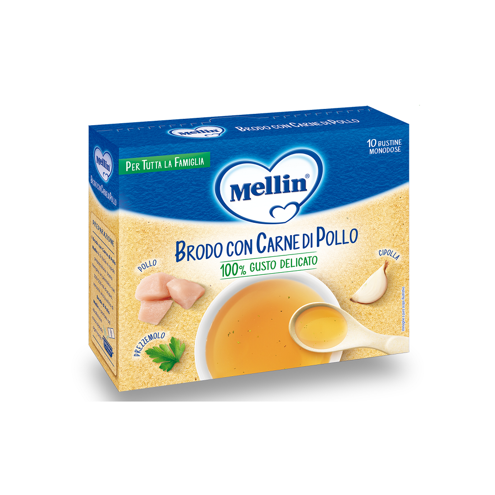 Mellin Brodo Con Carne e Pollo 50 g
