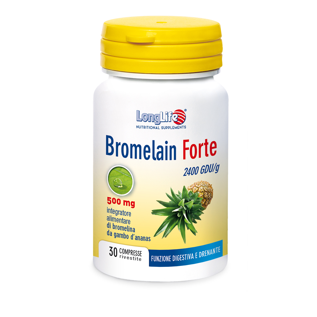 LongLife Bromelain Forte 500 mg Integratore 30 Compresse