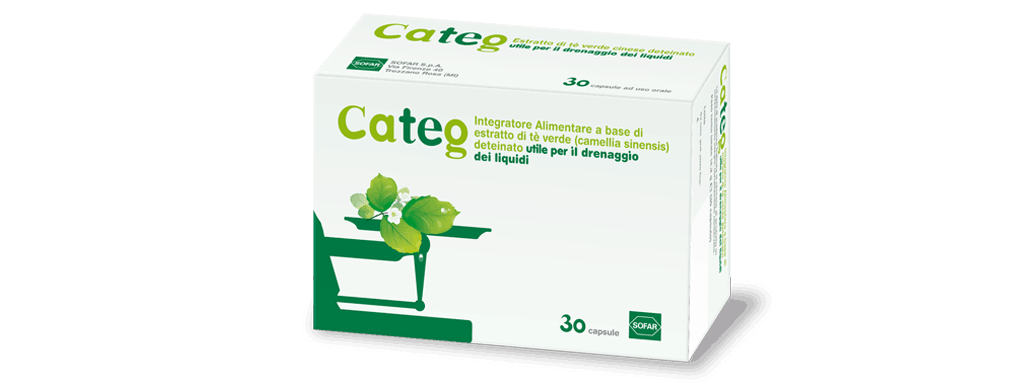 Categ Estratto Di Tè Verde Integratore Drenante 30 Capsule