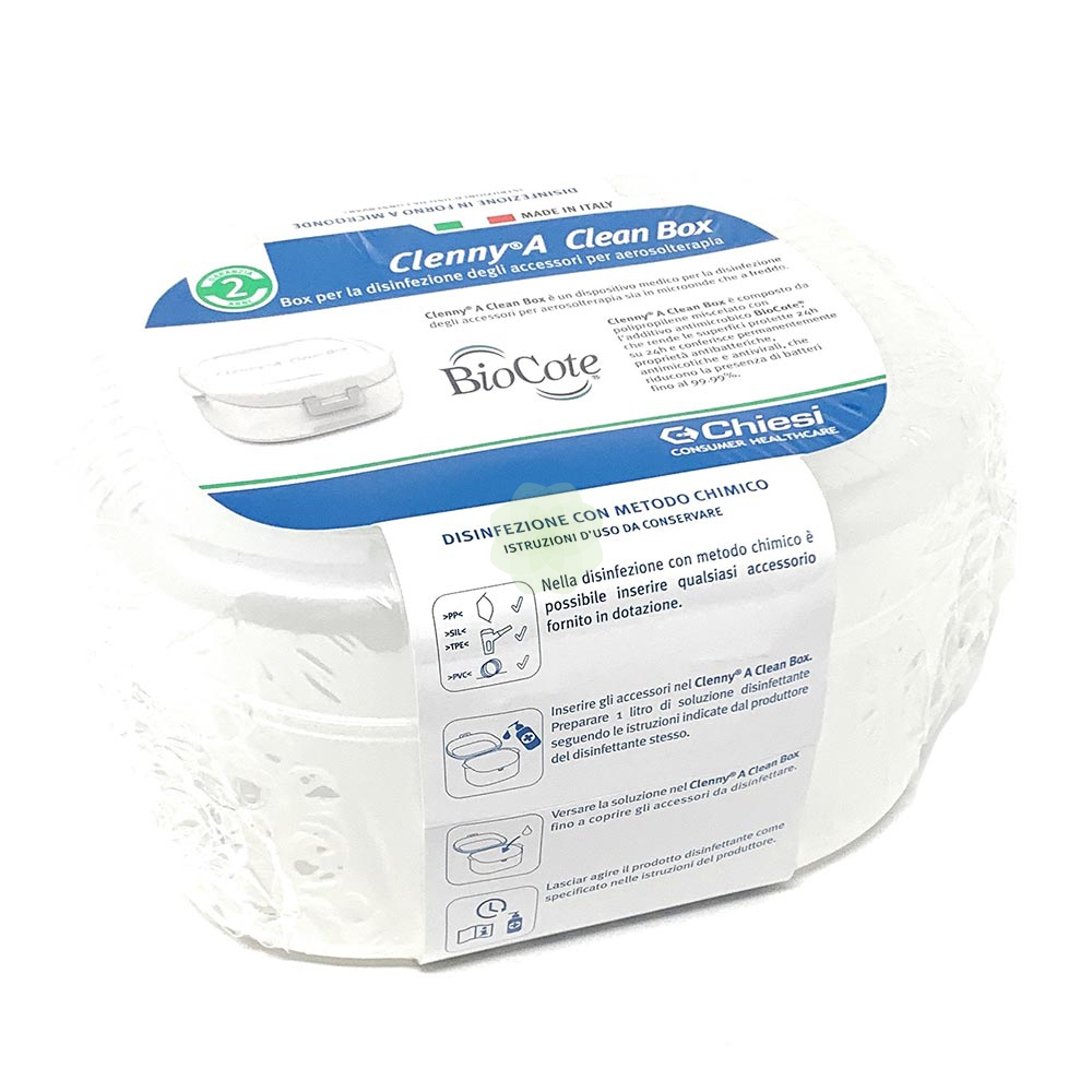 Clenny A Clean Box per Disinfezione Accessori Aerosolterapia