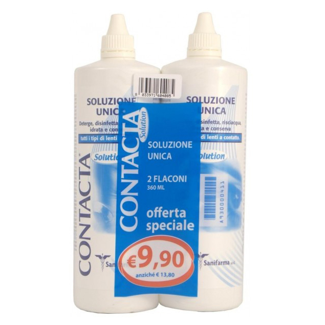 Contacta Soluzione Unica Isotonica 2 Confezioni 360 ml
