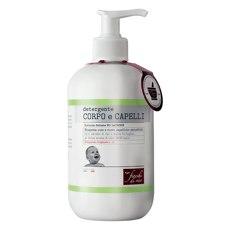 Fiocchi di Riso Detergente Corpo e Capelli Talco 400 ml