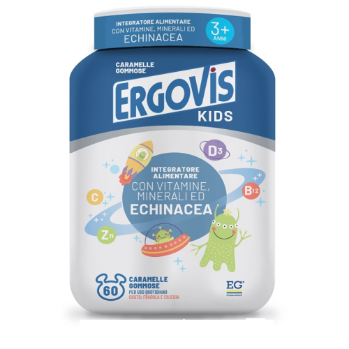 Ergovis Kids Integratore Vitamine e Minerali Per Bambini 60 Caramelle Gommose