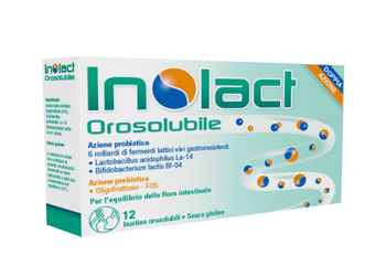 Inolact Orosolubile Integratore di Fermenti Lattici 12 Bustine