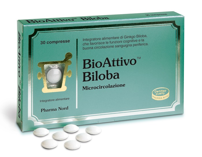 Bio Attivo Biloba Integratore Per La Memoria 30 Compresse