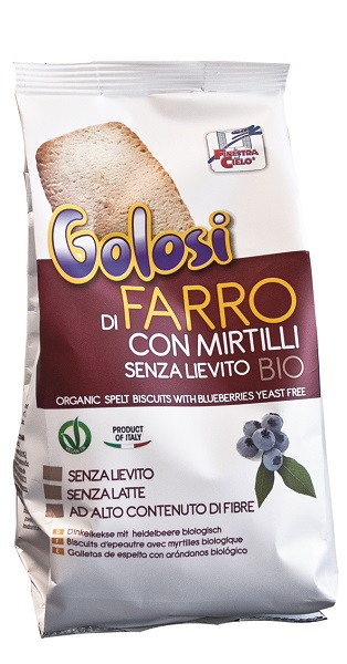 La Finestra sul Cielo I Golosi Biscotti di Farro al Mirtillo Senza Lievito 250 g