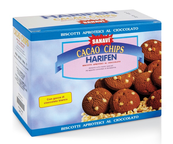 Harifen Chips Cacao Bianco Biscotti Aproteici 150 g