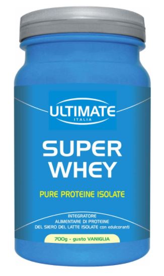 Ultimate Italia Super Whey Integratore Proteine Purissime Cioccolato Bianco 700 g