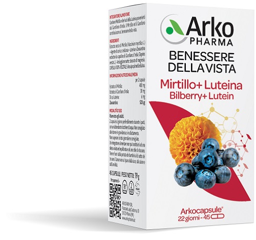 Arkocapsule Mirtillo E Luteina Integratore 45 Capsule