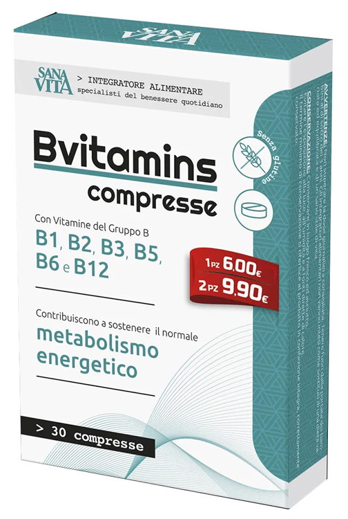 Sanavita B-Vitamins Integratore 30Compresse
