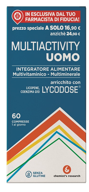 Chemist's Research Multiactivity Uomo Integratore Alimentare 60 Compresse