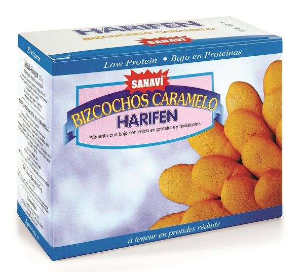 Harifen Biscotti Aproteici al Caramello 125 g