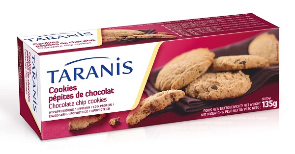 Taranis Cookies Biscotti Aproteici Con Pepite Di Cioccolato 135 g