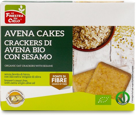 La Finestra sul Cielo Crackers di Avena e Sesamo Bio 250 g
