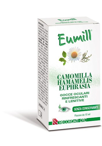 Eumill Camomilla Hamamelis Euphrasia Gocce Oculari Rinfrescanti 10 ml