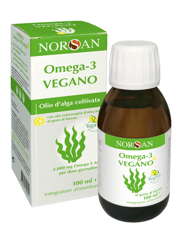 Norsan Omega 3 Vegano Integratore Liquido Vegetale con Omega-3 100 ml