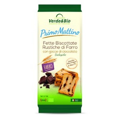 Verde&bio Fette Bio Di Farro Con Gocce Di Cioccolato